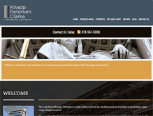 Tablet Screenshot of kpclegal.com